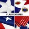 G128 Combo Pack: 16 Ft Telescoping Aluminum Flagpole (Black) & American USA Flag 2.5x4 Ft, ToughWeave Series Embroidered 210D Polyester | Pole with Flag Included